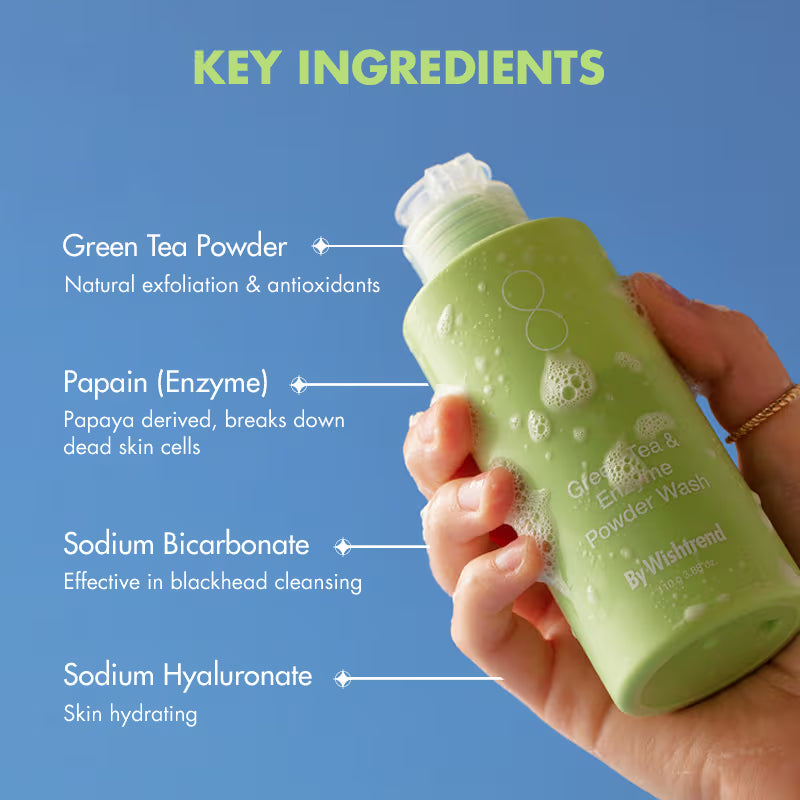 By Wishtrend Green Tea & Enzyme Powder Wash 110g