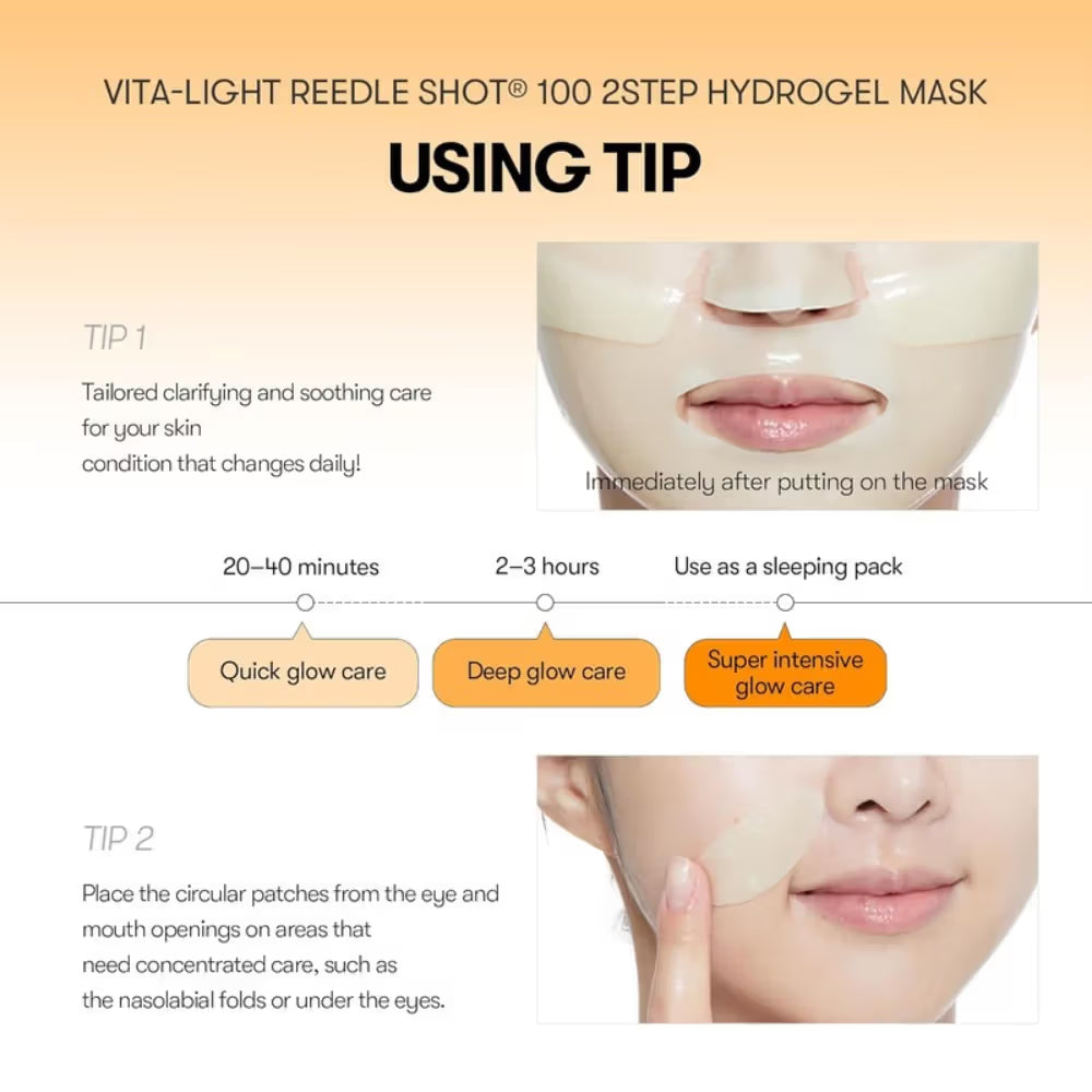 VT Cosmetics Pro Cica Reedle Shot 100 2-Step Hydrogel Mask (33g)