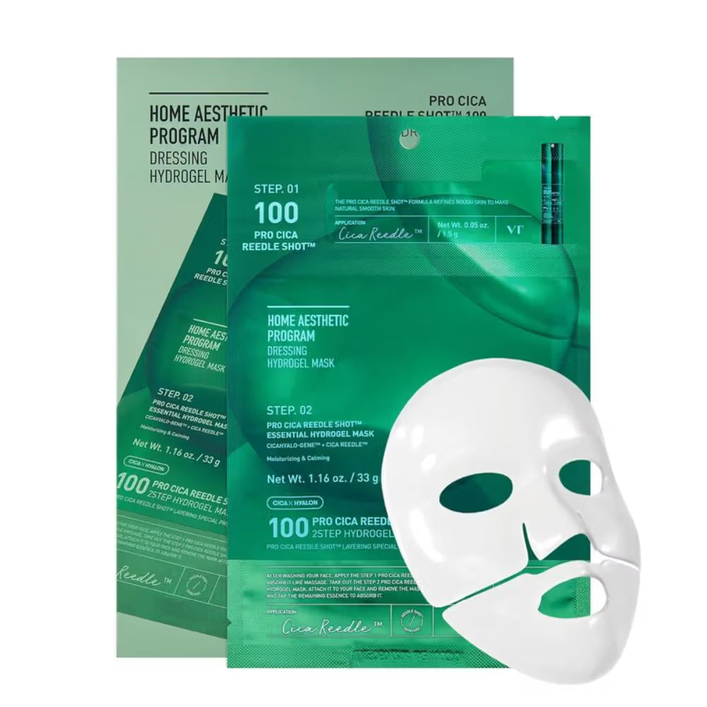 VT Cosmetics Pro Cica Reedle Shot 100 2-Step Hydrogel Mask (33g)