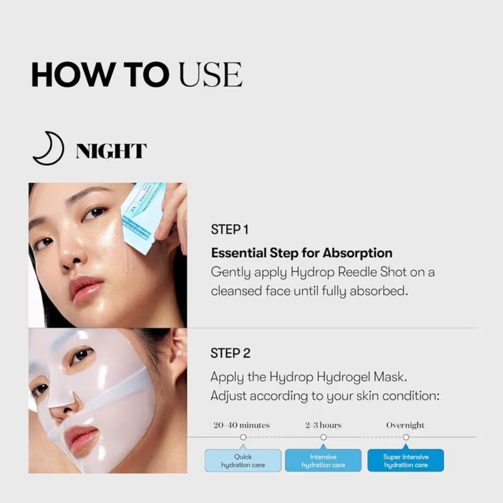 VT Cosmetics Hydrop Reedle Shot 100Hl 2-Step Hydrogel Mask (33g)