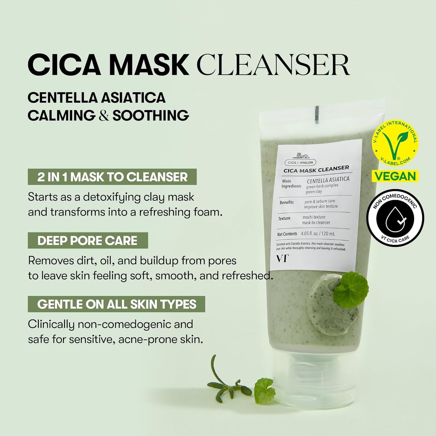 VT COSMETICS CICA Mask Cleanser 120ml
