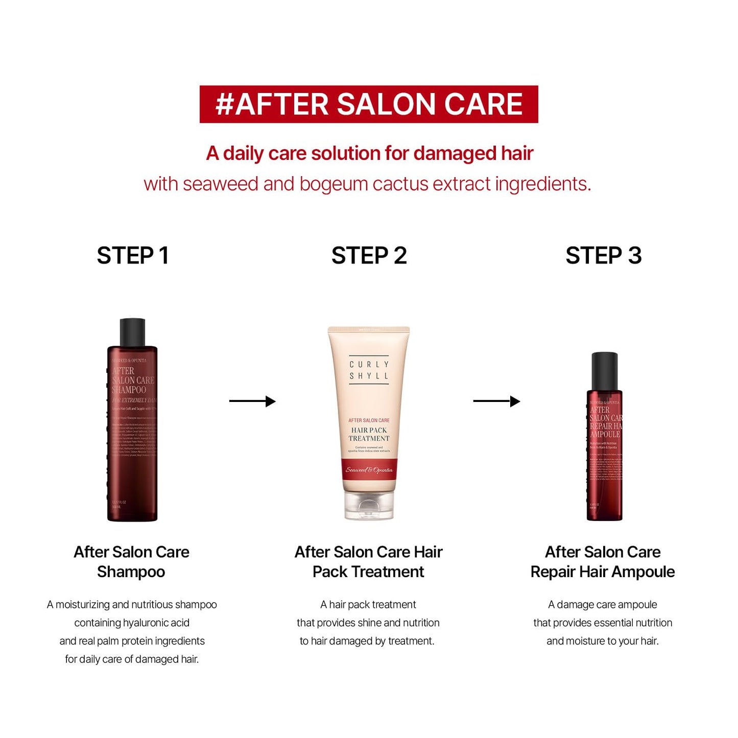 CURLYSHYLL After Salon Care Repair Hair Ampoule 100mL