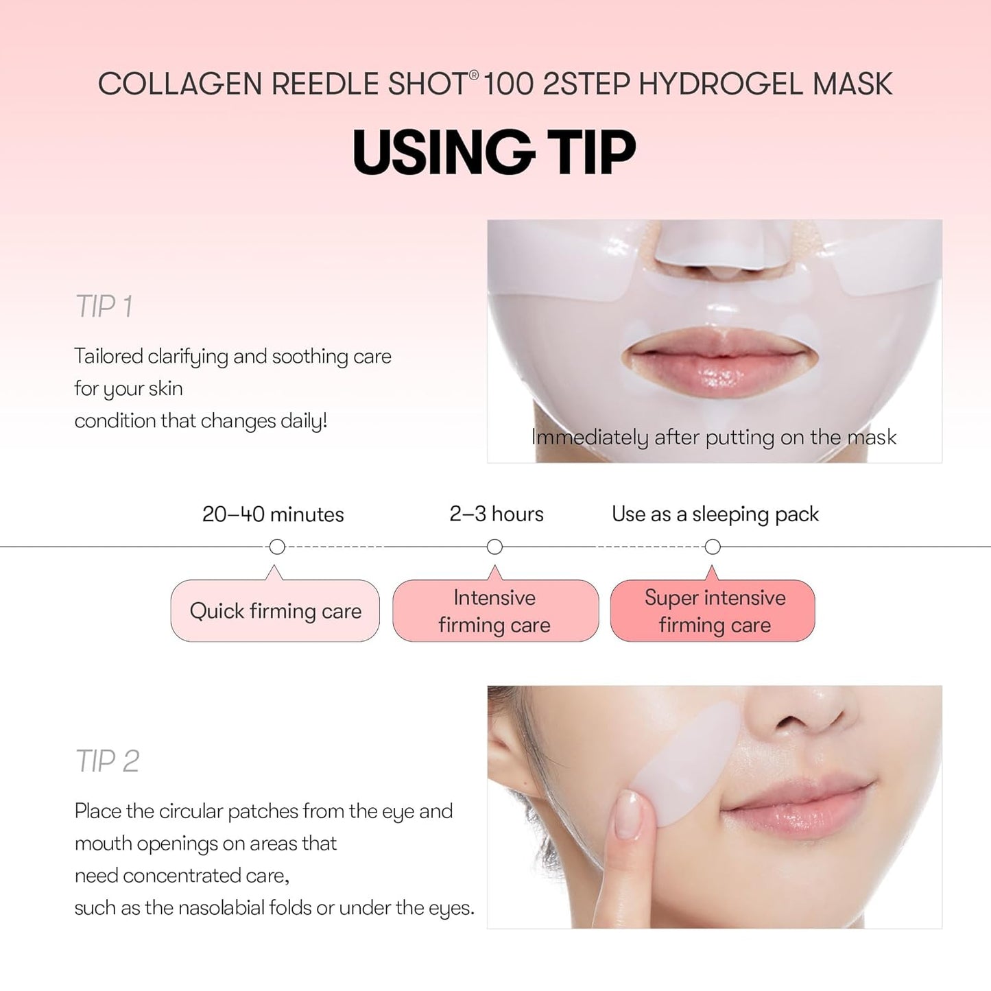VT COSMETICS Collagen Reedle Shot 100 2-step Hydrogel Mask 33g