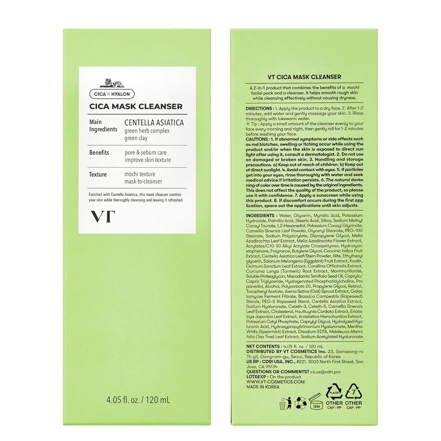 VT COSMETICS CICA Mask Cleanser 120ml