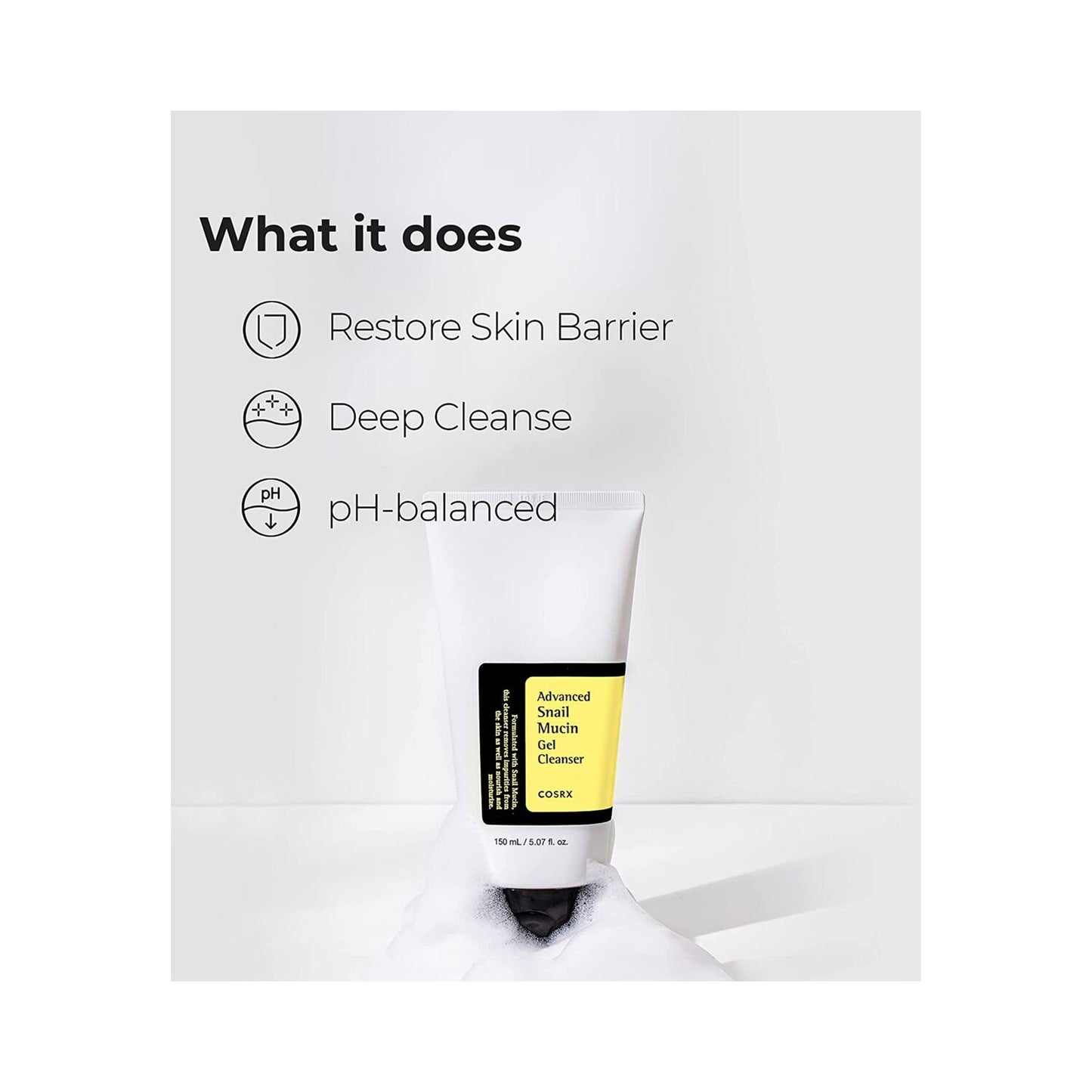 COSRX Advanced Snail Mucin Gel Cleanser (150ml)