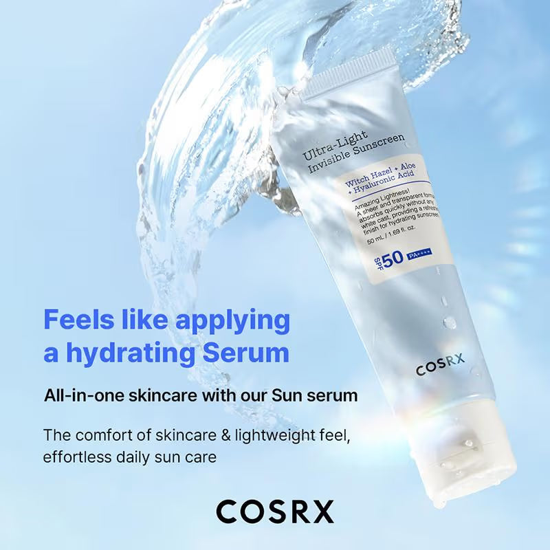 COSRX Ultra-Light Invisible Sunscreen SPF50 PA++++ (50ml)