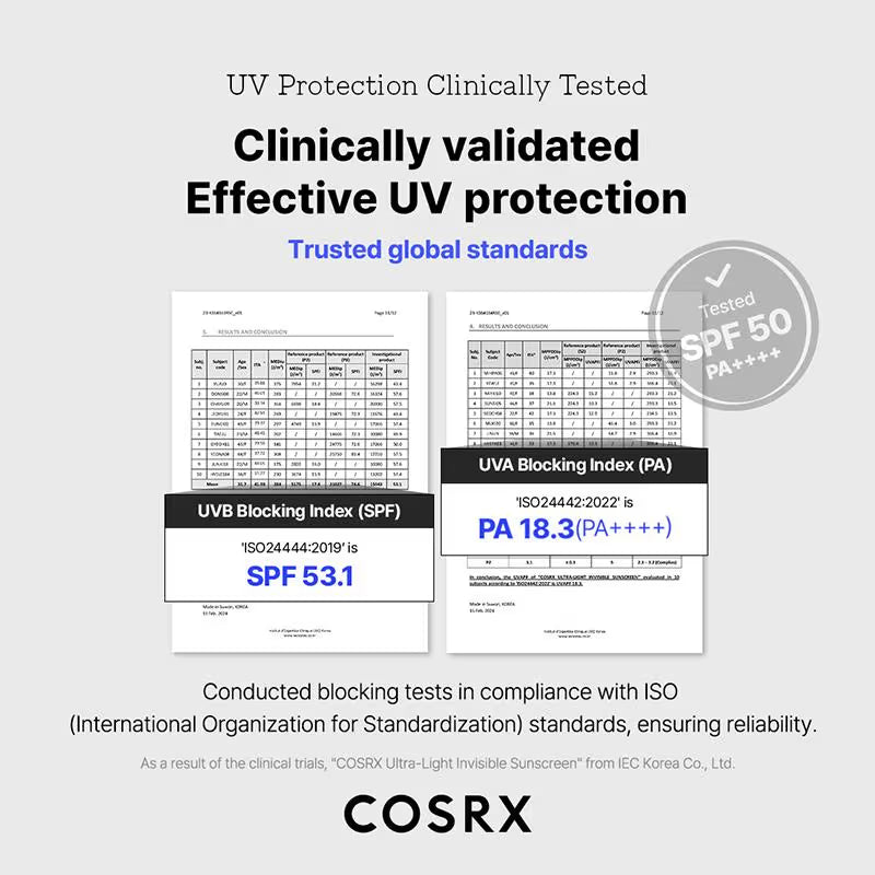 COSRX Ultra-Light Invisible Sunscreen SPF50 PA++++ (50ml)