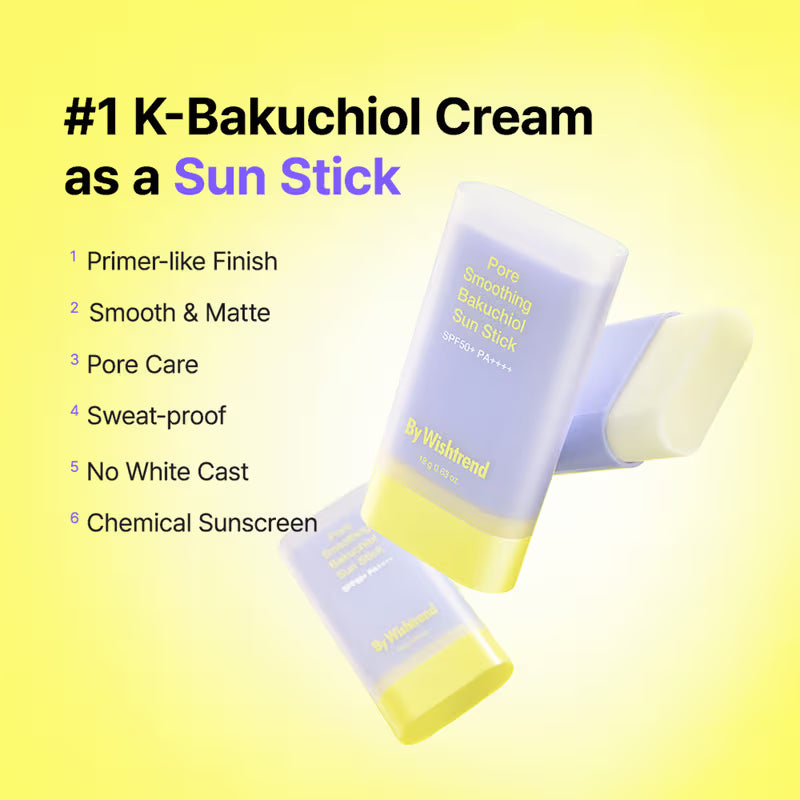 By Wishtrend Pore Smoothing Bakuchiol Sun Stick SPF 50+ PA++++ (18g)