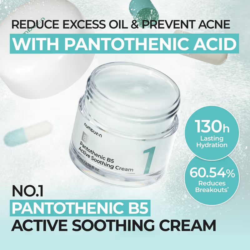 Numbuzin No.1 Pantothenic B5 Active Soothing Cream (80ml)
